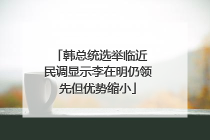 韩总统选举临近 民调显示李在明仍领先但优势缩小