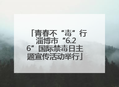 青春不“毒”行 淄博市“6.26”国际禁毒日主题宣传活动举行