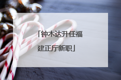 钟木达升任福建正厅新职