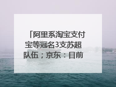 阿里系淘宝支付宝等冠名3支苏超队伍；京东：目前京东币链科技并没有开始发行稳定币｜早资道