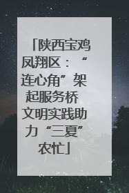 陕西宝鸡凤翔区：“连心角”架起服务桥 文明实践助力“三夏”农忙