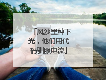 风沙里种下光，他们用代码驯服电流