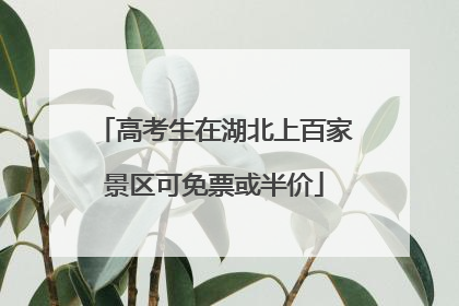 高考生在湖北上百家景区可免票或半价