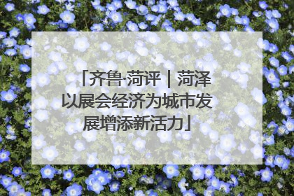 齐鲁·菏评｜菏泽以展会经济为城市发展增添新活力