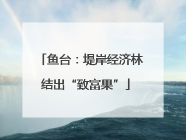 鱼台：堤岸经济林结出“致富果”