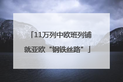 11万列中欧班列铺就亚欧“钢铁丝路”
