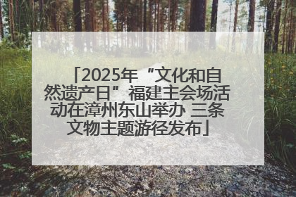 2025年“文化和自然遗产日”福建主会场活动在漳州东山举办 三条文物主题游径发布