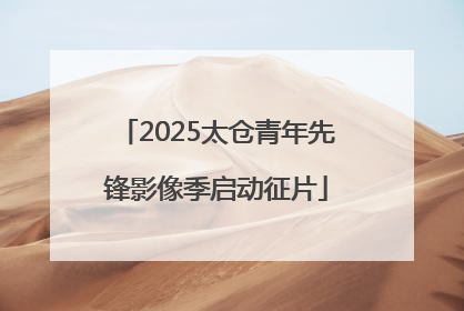 2025太仓青年先锋影像季启动征片