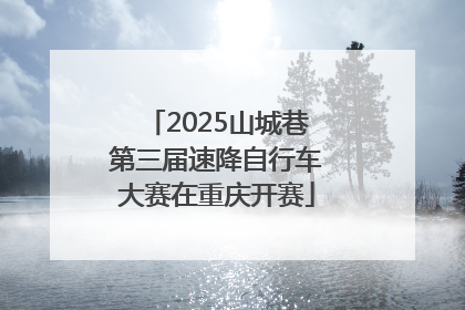 2025山城巷第三届速降自行车大赛在重庆开赛