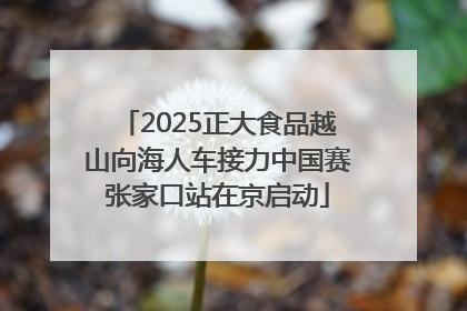 2025正大食品越山向海人车接力中国赛张家口站在京启动