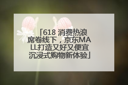 618 消费热浪席卷线下，京东MALL打造又好又便宜沉浸式购物新体验